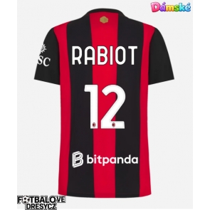 AC Milan Adrien Rabiot #12 Dámské Domácí Dres 2026-27 Krátký Rukáv AC Milan Adrien Rabiot #12 Dámské Domácí Dres 2026-27 Krátký Rukáv